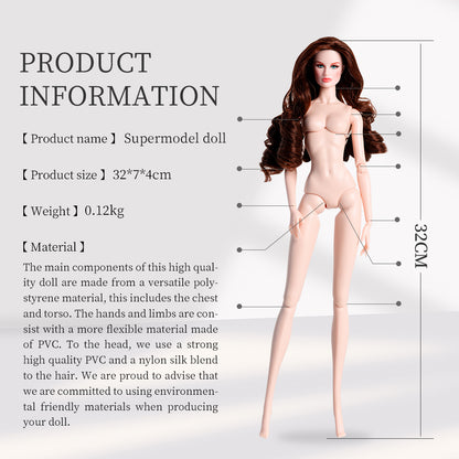 White Skin Tone Jointed TINA Fashion Doll (Gold Label Edition)