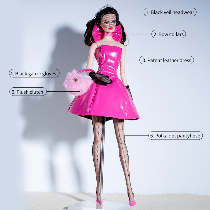 "Black Pink" Collection Supermodel Doll Outfit