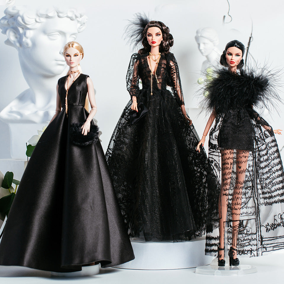 Black Elegant Collection Supermodel Doll Outfit