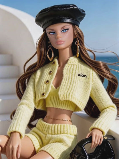 The Chanel-style Knitwear Collection of XIANXIAN Supermodel Doll Gift Set